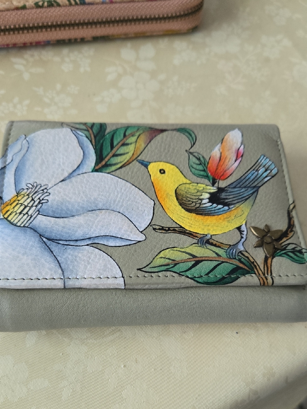 NWT ANUSCHKA ALL LEATHER WALLET